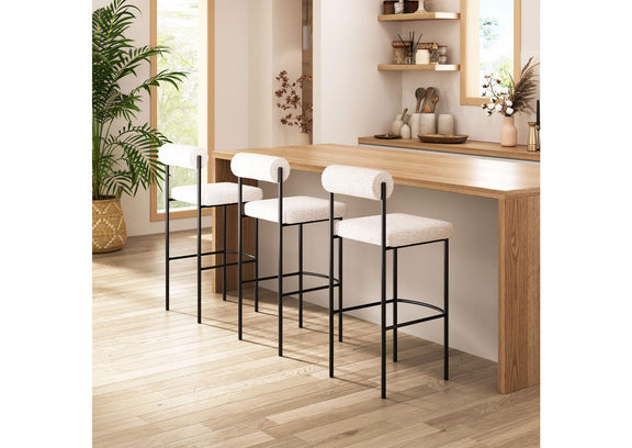 109812 Livorno Barstool (Set Of 2) Ivory
