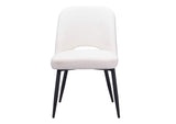 109325 Teddy Dining Chair (Set Of 2) Ivory