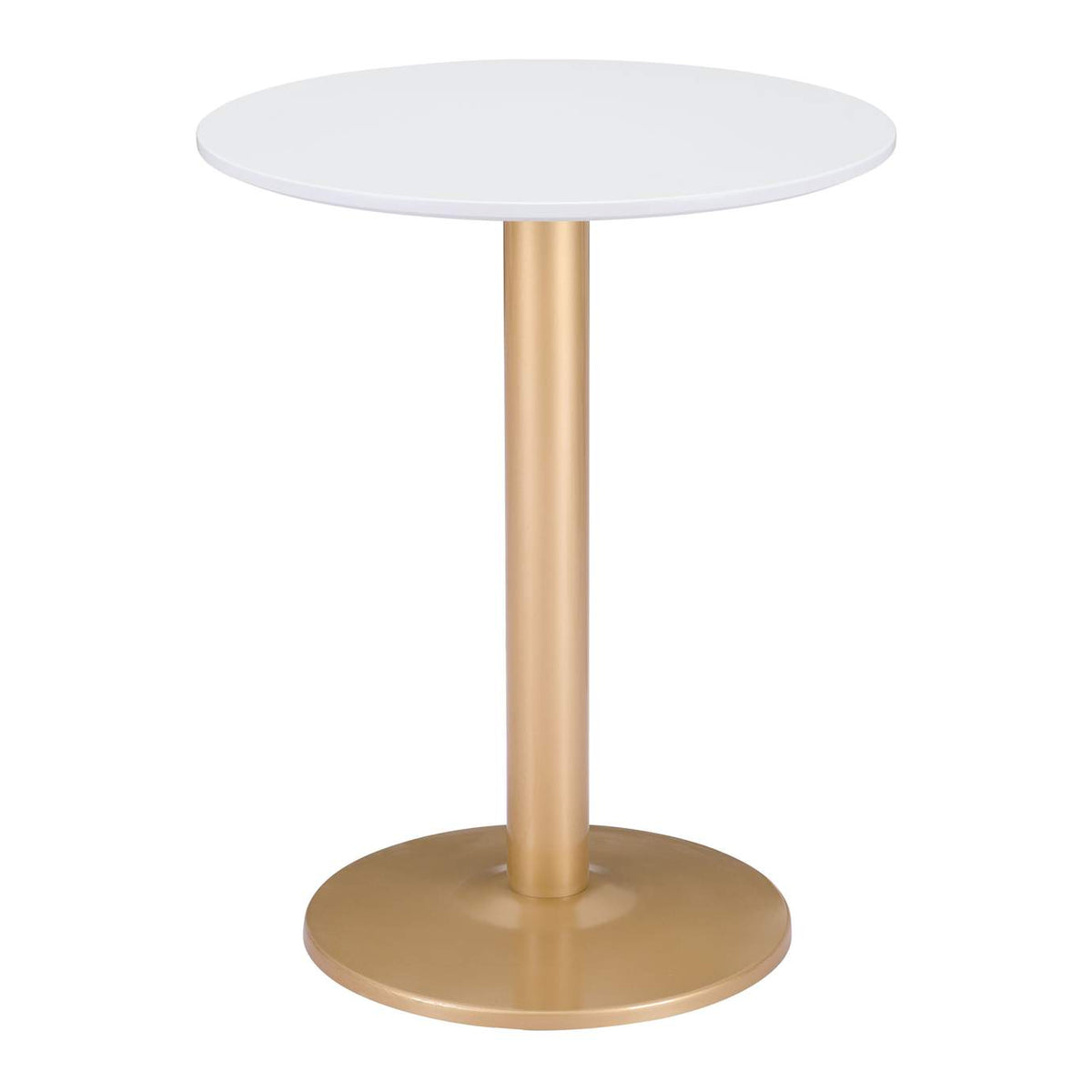 101570 Alto Bistro Table White & Gold