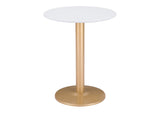 101570 Alto Bistro Table White & Gold