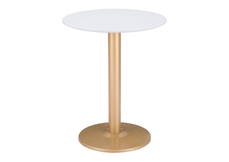 101570 Alto Bistro Table White & Gold