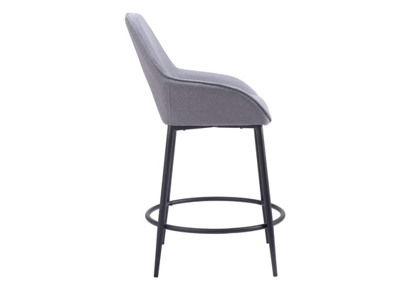 110077 Vila Counter Stool (Set Of 2) Gray