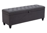 110083 Halifax Storage Bench Gravel Gray