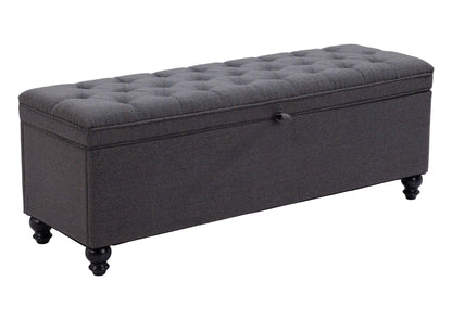 110083 Halifax Storage Bench Gravel Gray