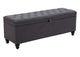110083 Halifax Storage Bench Gravel Gray
