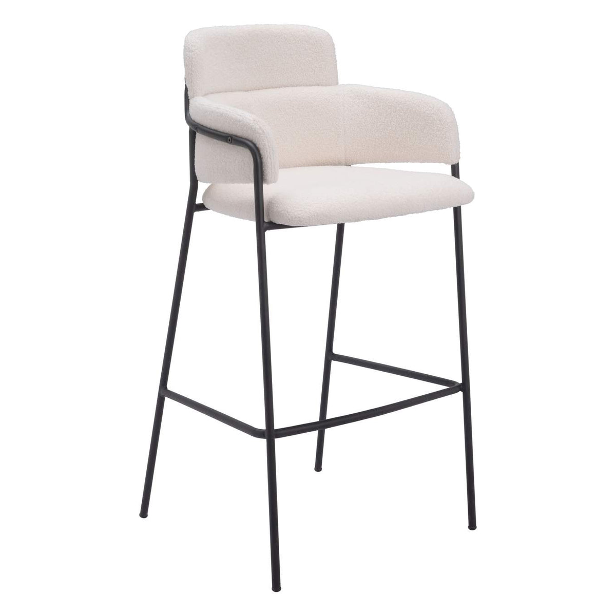 109667 Marcel Barstool (Set Of 2) Cream