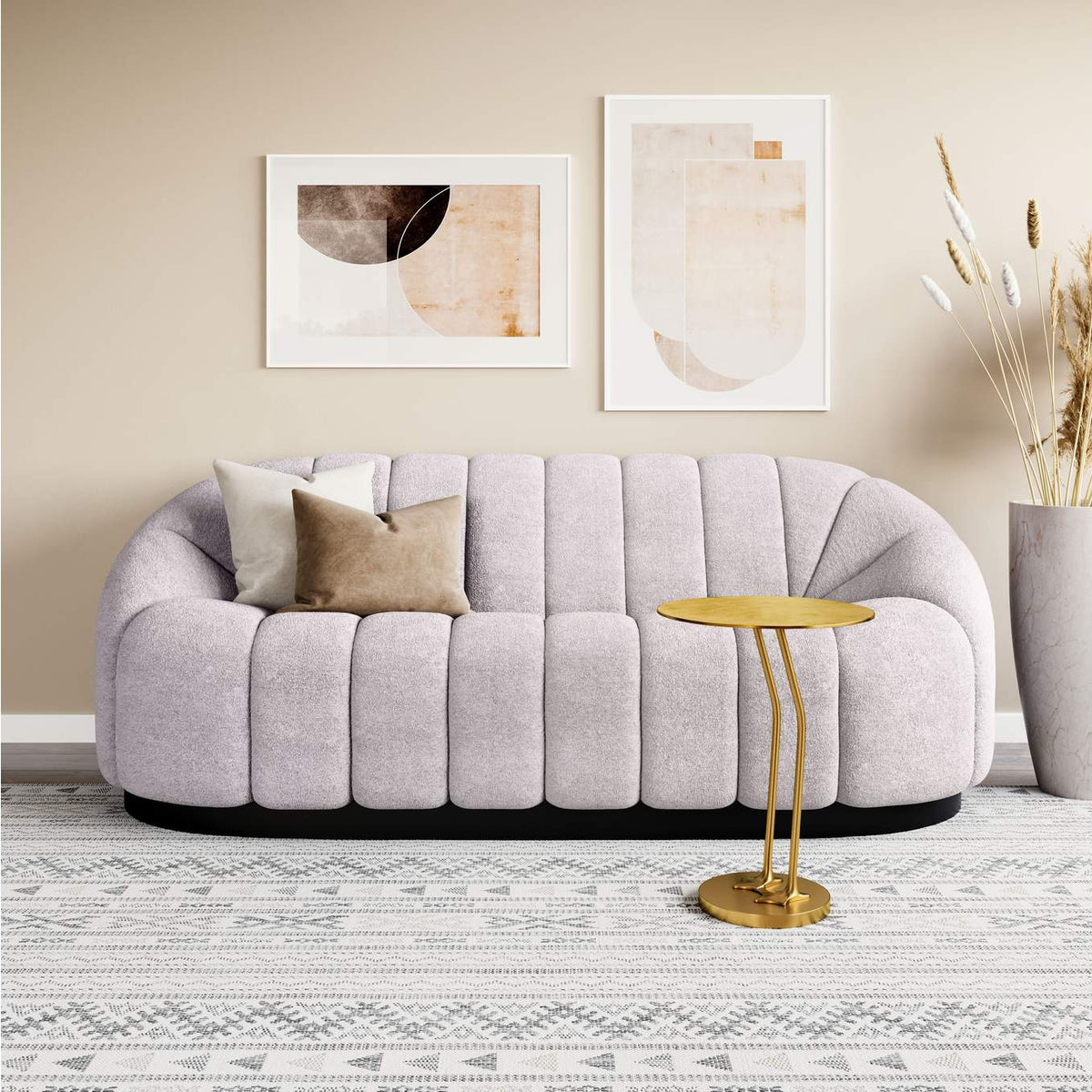 109342 Bhutan Sofa Light Gray