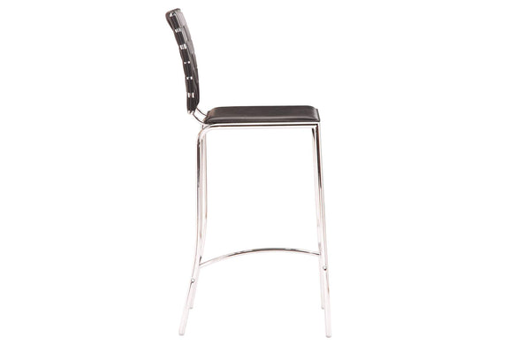 333062 Criss Cross Counter Stool (Set Of 2) Black