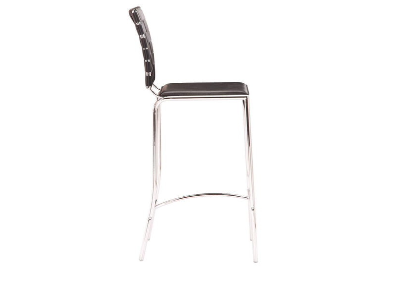 333062 Criss Cross Counter Stool (Set Of 2) Black