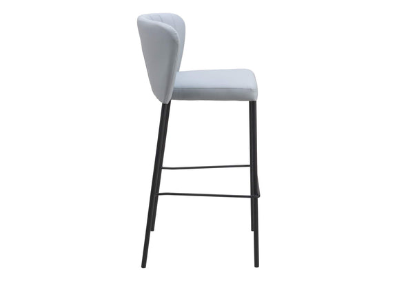 109783 Linz Barstool (Set Of 2) Gray