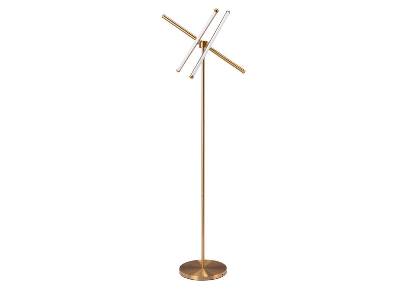 56140 Garza Floor Lamp Brass