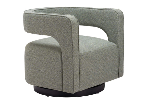 110013 Turku Swivel Chair Sage Green