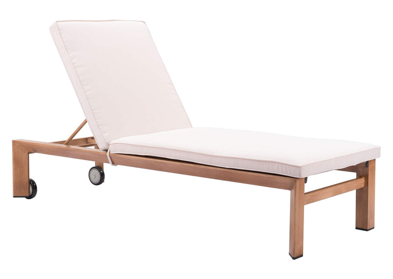 703980 Cozumel Outdoor Lounge Chair Beige & Natural