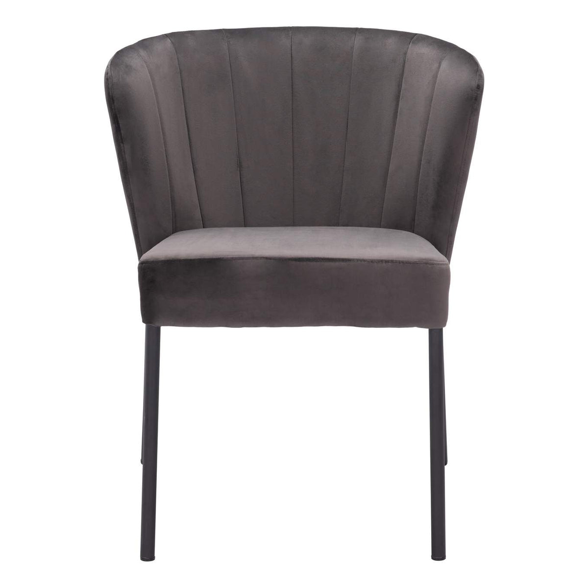 109679 Aimee Dining Chair (Set Of 2) Gray