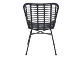 703946 Lorena Outdoor Dining Chair (Set Of 2) Black
