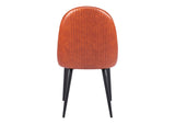 110119 Silloth Armless Dining Chair (Set Of 2) Brown