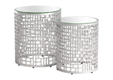 110153 Reden Side Table Set (2-Piece) Silver
