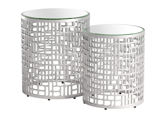 110153 Reden Side Table Set (2-Piece) Silver