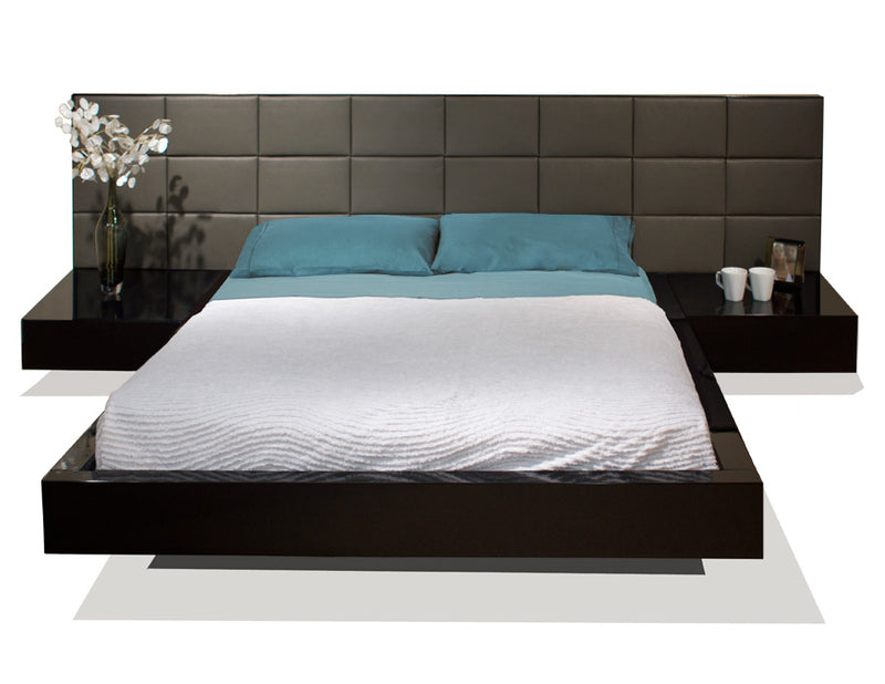 Sharon Black Lacquer Queen Bed