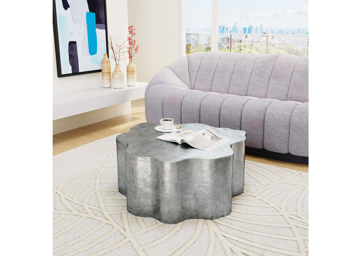 109462 Kortha Coffee Table Antique Silver
