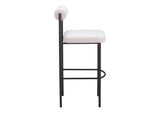 109812 Livorno Barstool (Set Of 2) Ivory