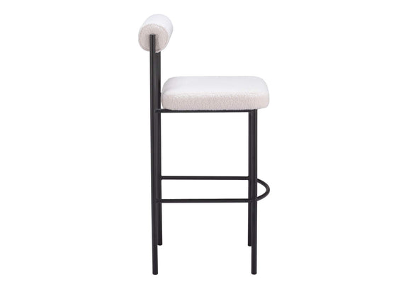 109812 Livorno Barstool (Set Of 2) Ivory