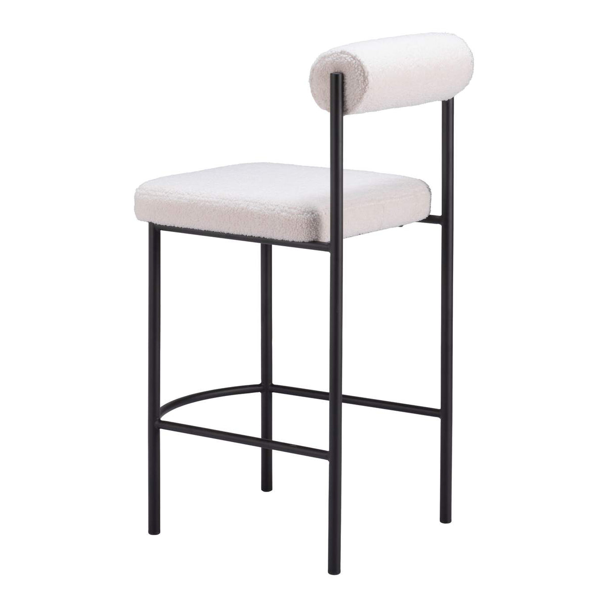 109811 Livorno Counter Stool (Set Of 2) Ivory