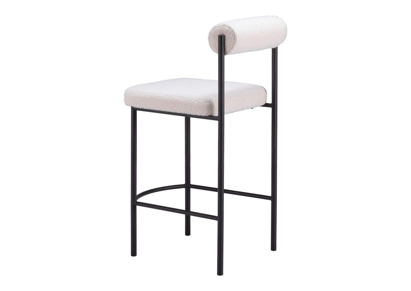 109811 Livorno Counter Stool (Set Of 2) Ivory