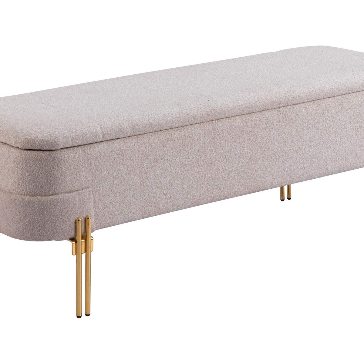 110082 Lebreton Storage Bench Oatmeal Beige