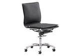 215218 Lider Plus Armless Office Chair Black