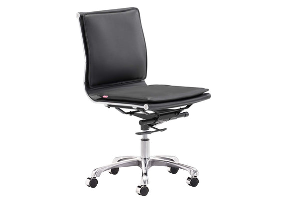 215218 Lider Plus Armless Office Chair Black
