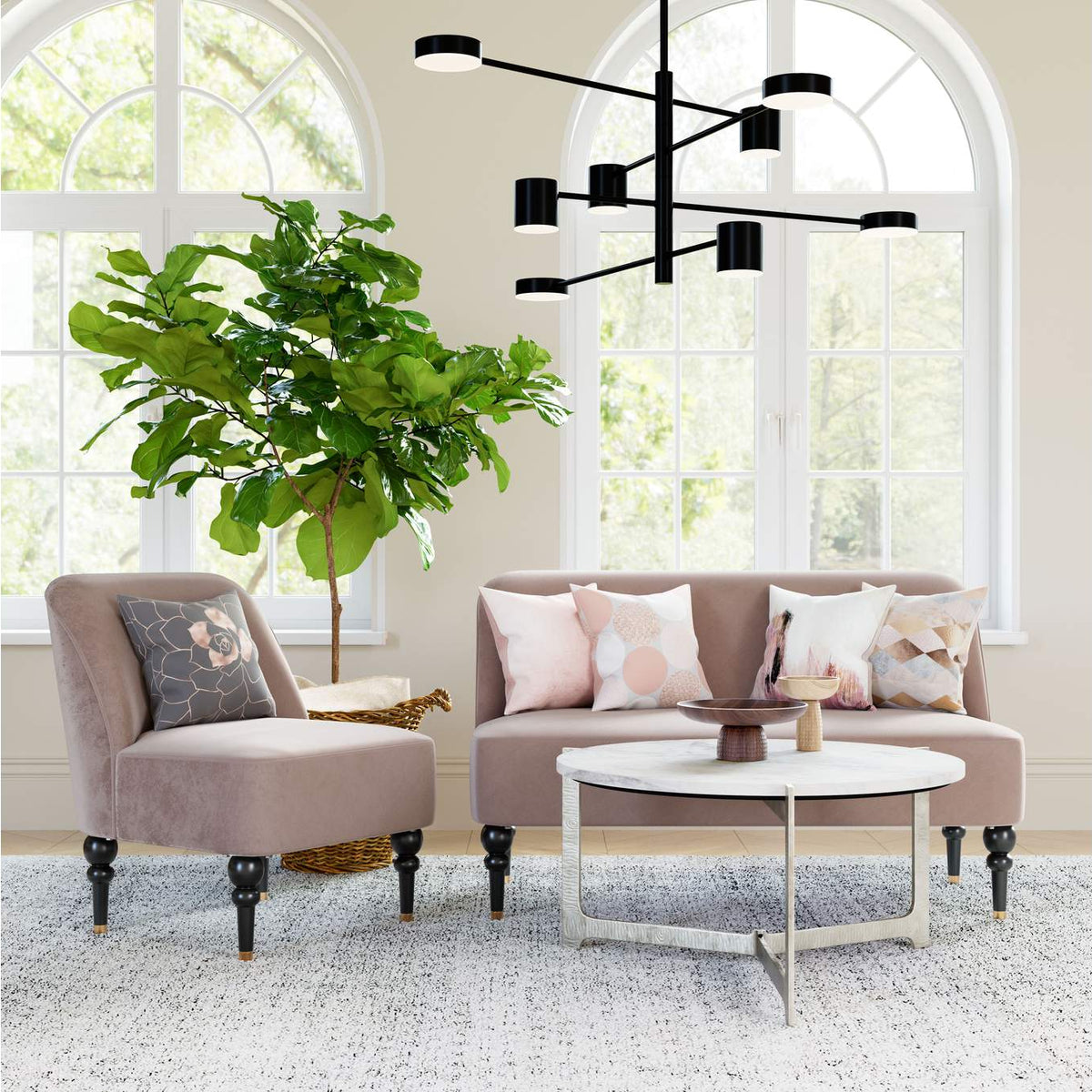 109983 Bintulu Accent Chair Taupe