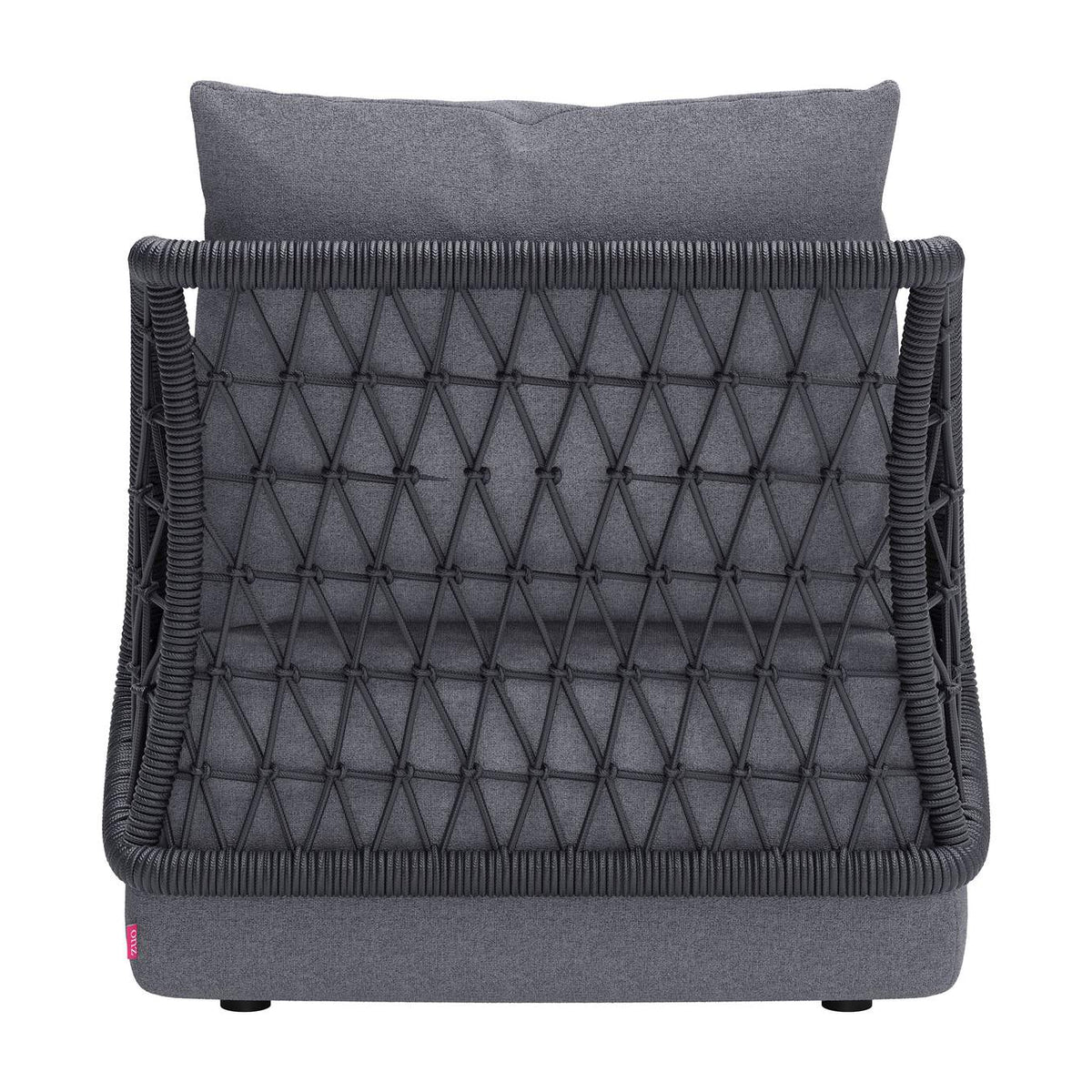 704024 Mekan Outdoor Accent Chair Gray
