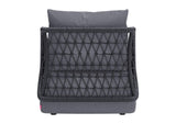 704024 Mekan Outdoor Accent Chair Gray