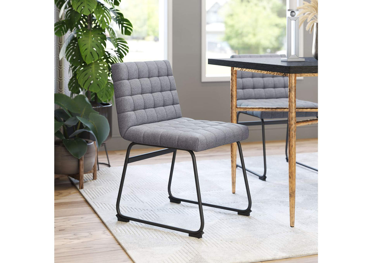 110070 Pago Dining Chair (Set Of 2) Gray