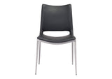 101280 Ace Dining Chair (Set Of 2) Black & Silver