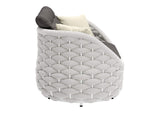 704026 Coral Reef Outdoor Loveseat Gray