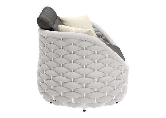 704026 Coral Reef Outdoor Loveseat Gray