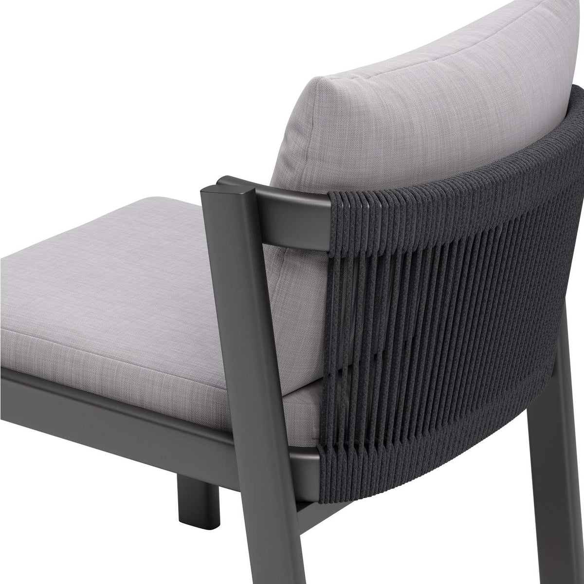 704008 Horizon Outdoor Dining Chair (Set Of 2) Gray