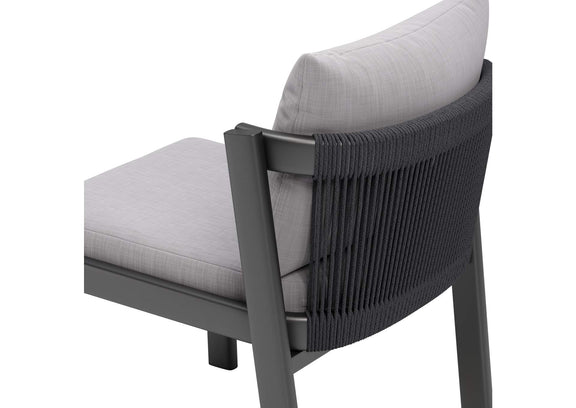 704008 Horizon Outdoor Dining Chair (Set Of 2) Gray