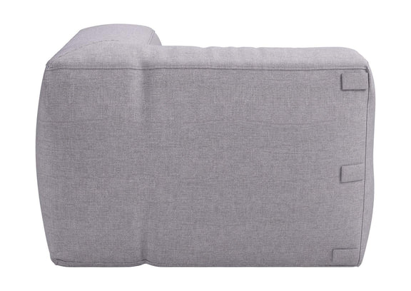 704002 Luanda Outdoor Corner Chair Gray