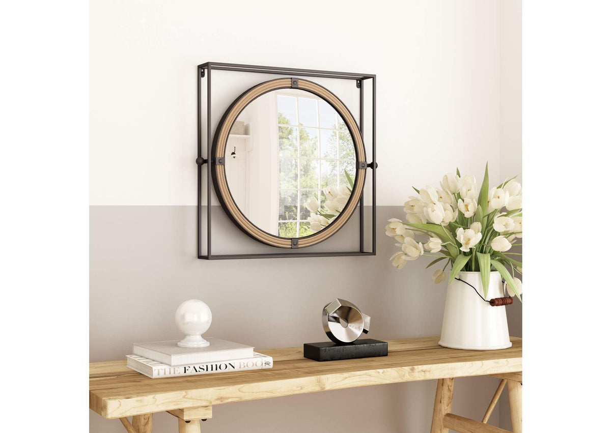 A12222 Capell Mirror Antique Gray