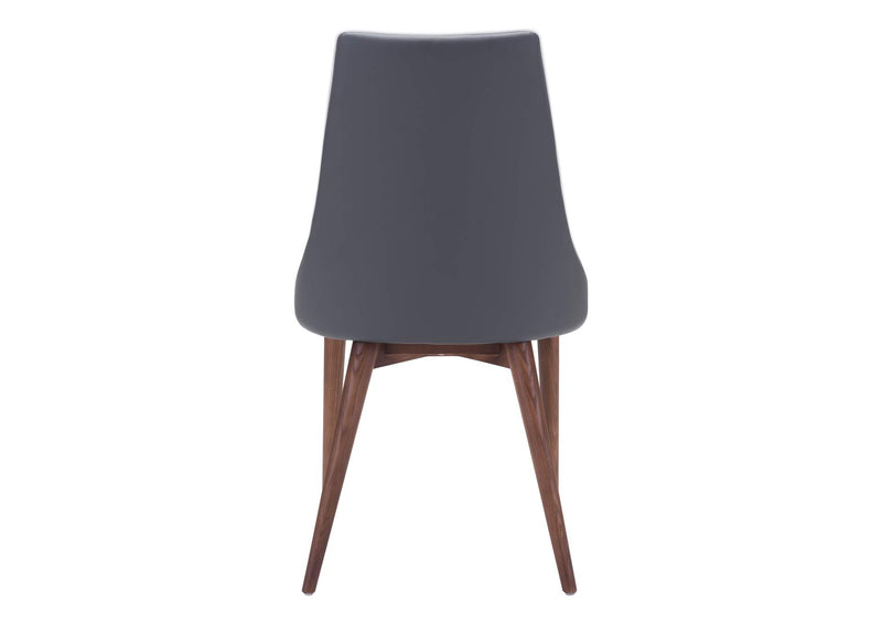 100278 Moor Dining Chair (Set Of 2) Dark Gray