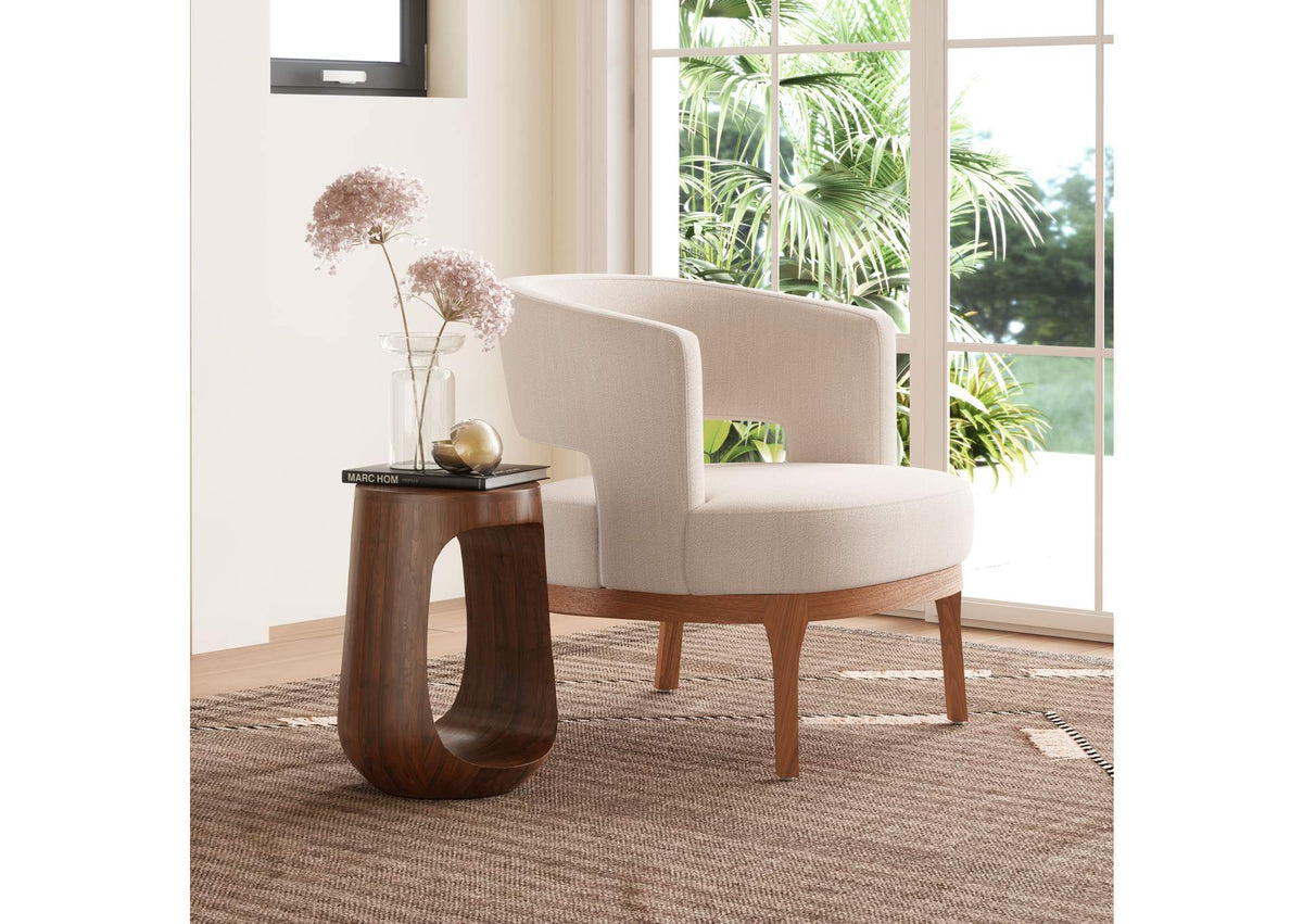 110242 Okno Side Table Walnut