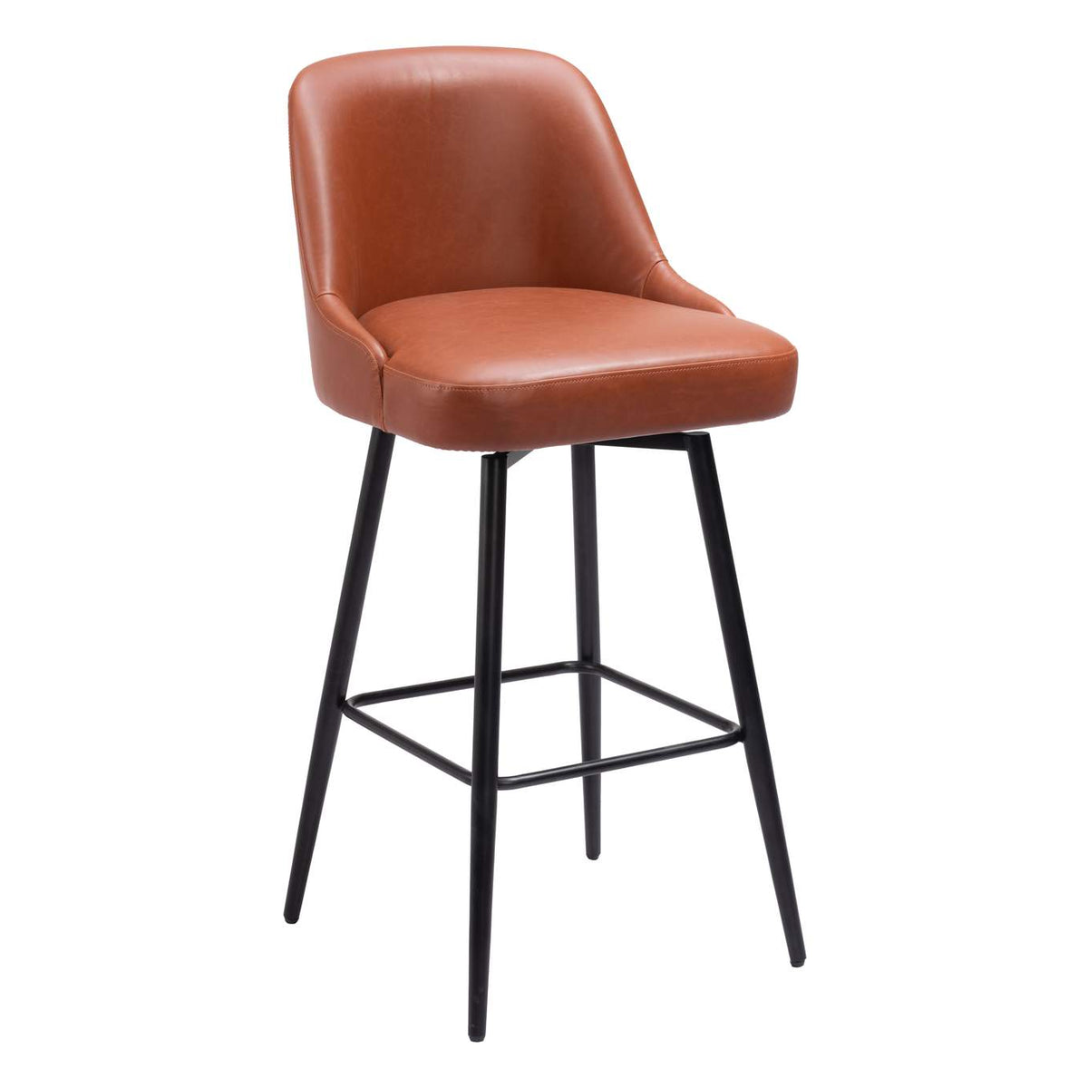 109974 Keppel Swivel Barstool Brown