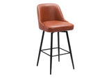 109974 Keppel Swivel Barstool Brown