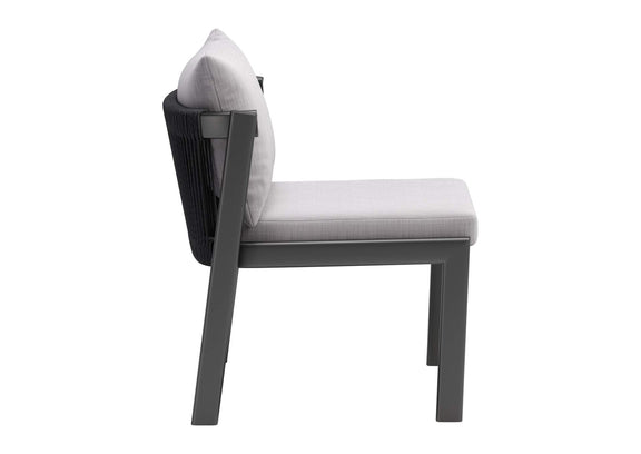 704008 Horizon Outdoor Dining Chair (Set Of 2) Gray