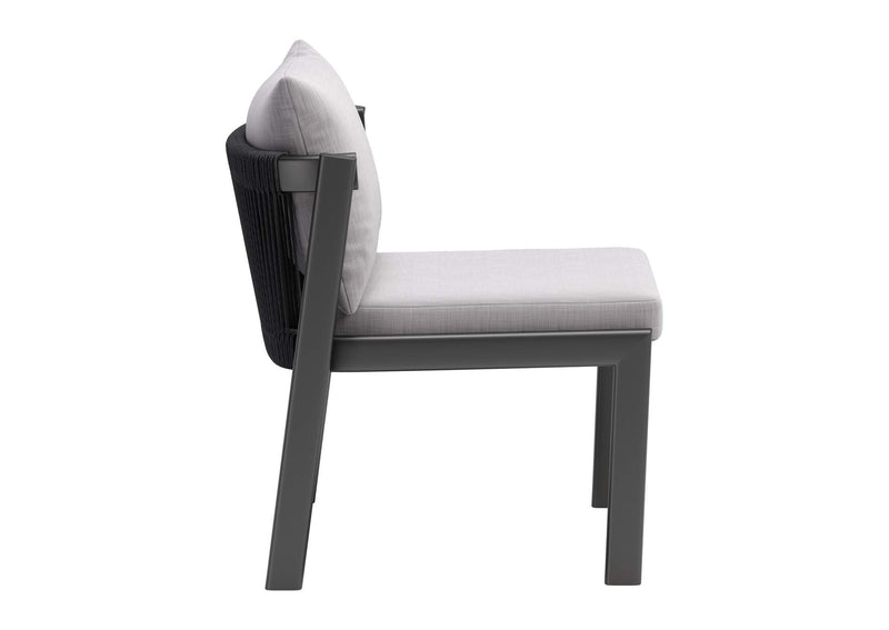 704008 Horizon Outdoor Dining Chair (Set Of 2) Gray