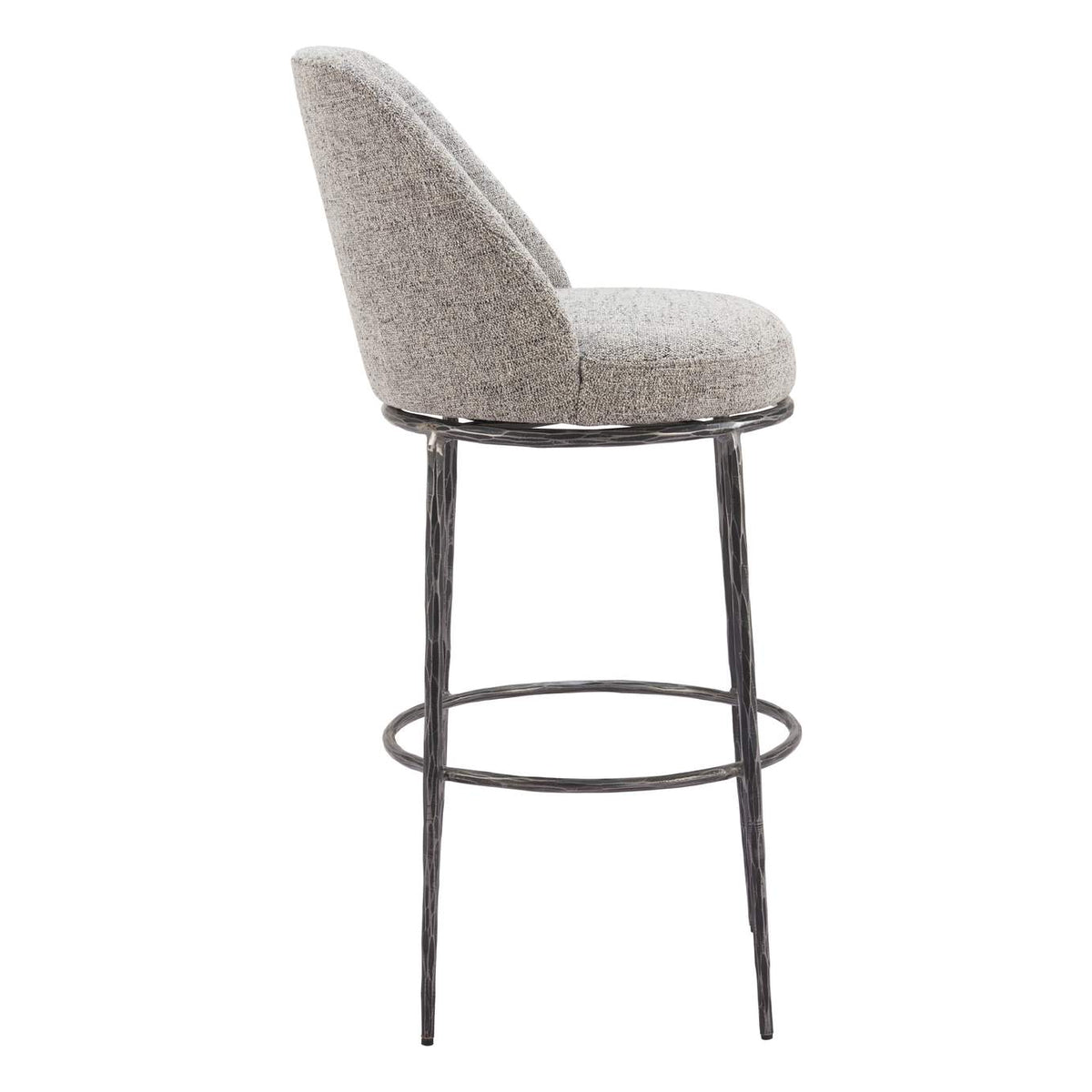 110273 Nordhavn Swivel Barstool Gray