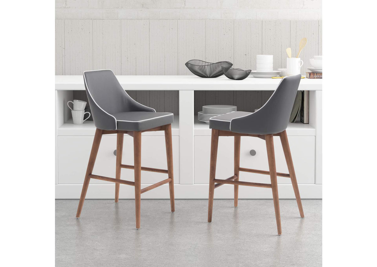 100280 Moor Counter Stool Dark Gray